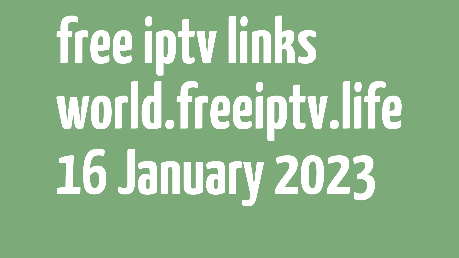 free iptv links 150123